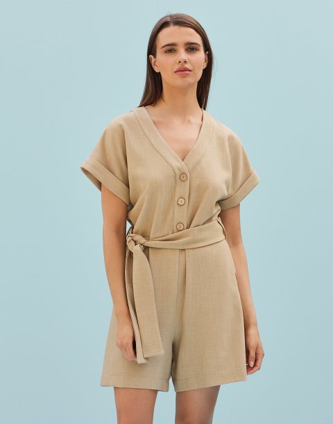 Playsuit with belt
