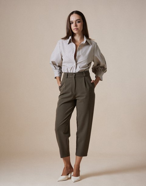 Wide fit trousers