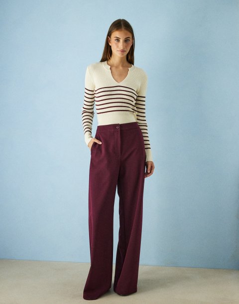 Trousers with elastic waist
