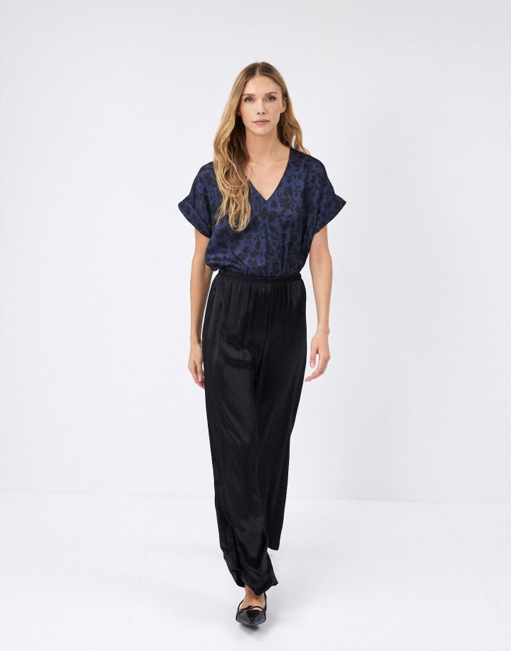 Satin trousers