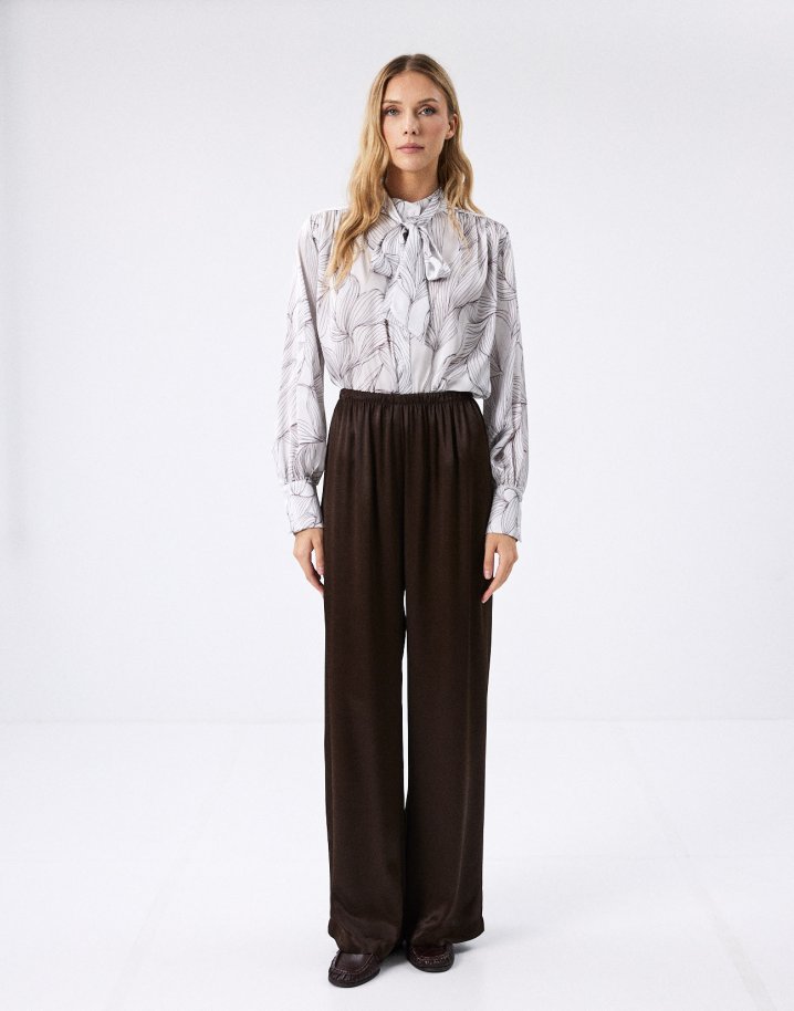Satin trousers