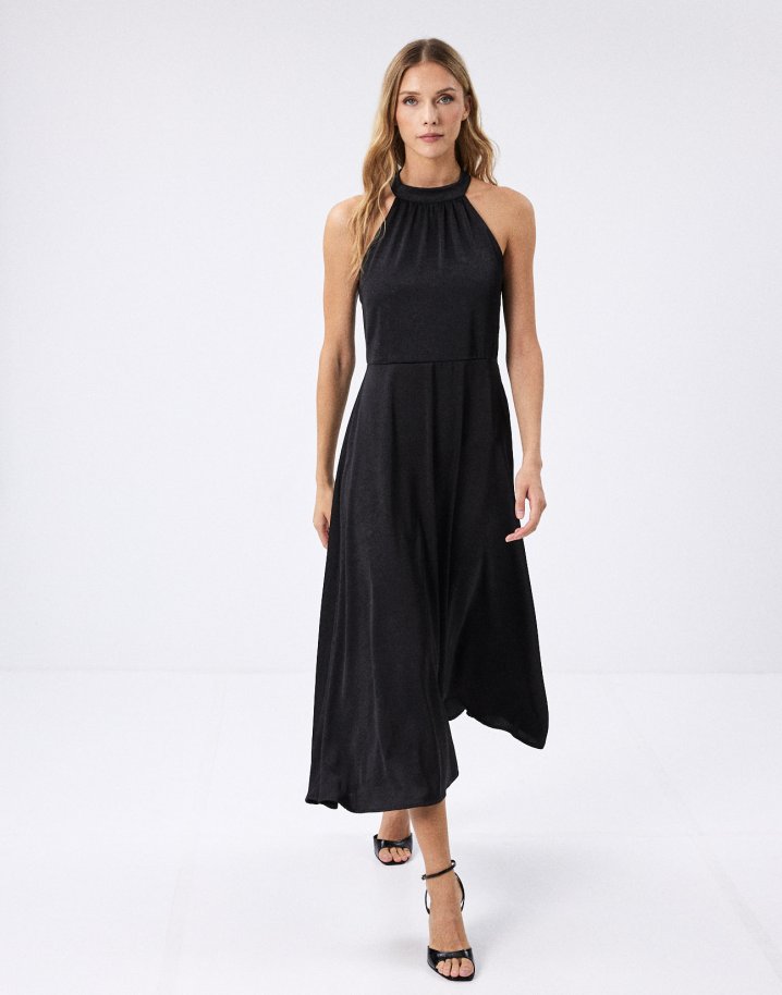 Satin midi dress