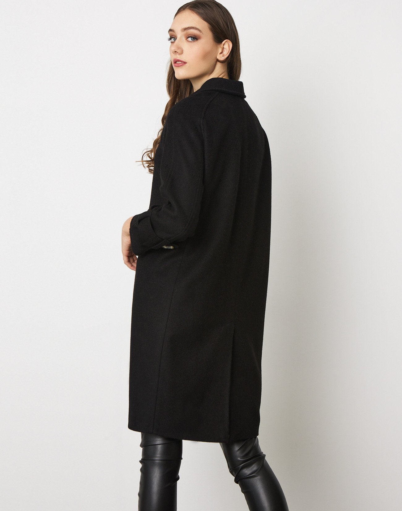 Coat with cashmere