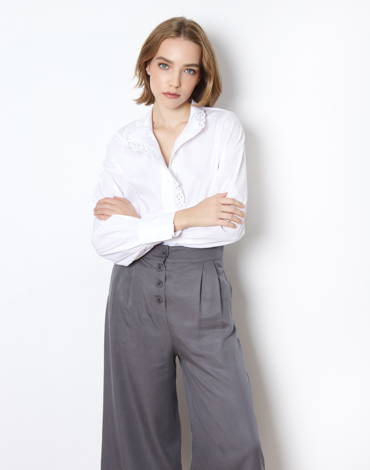 Culottes with buttons