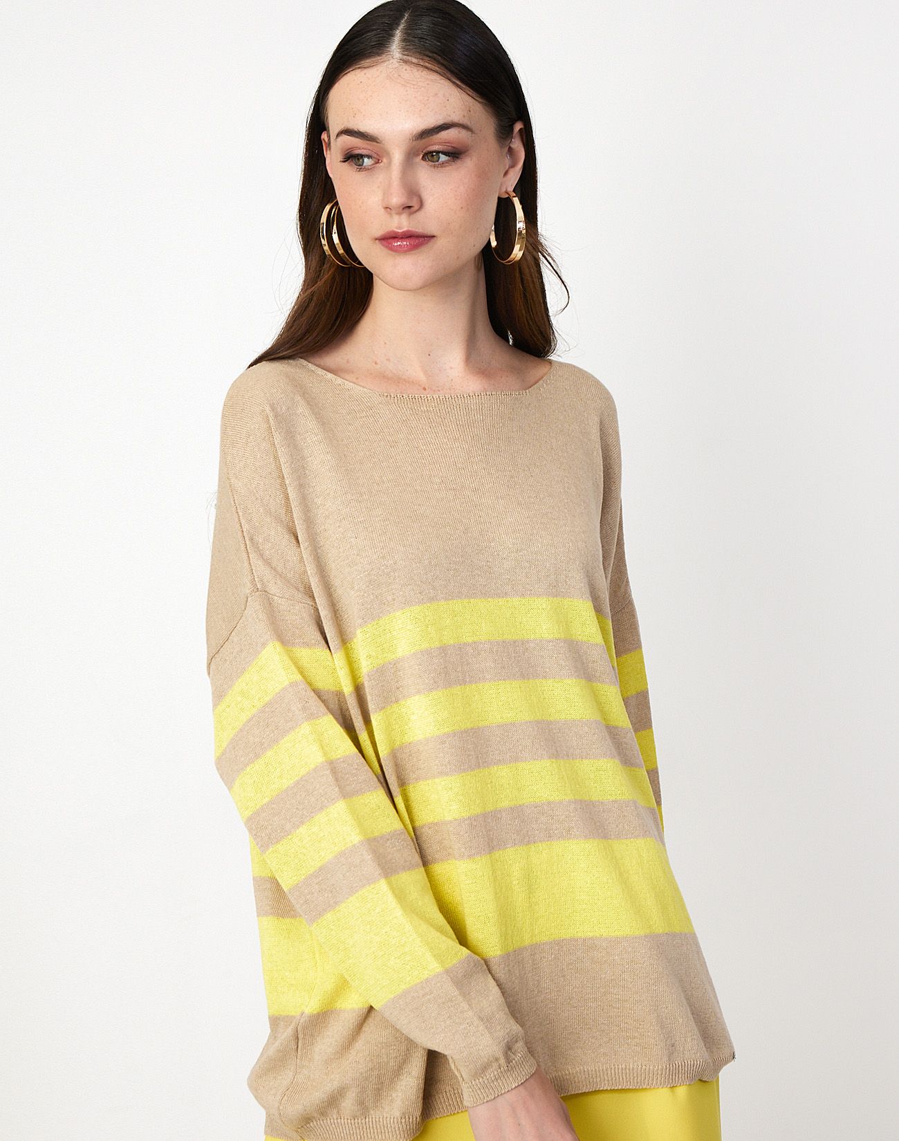 Striped knit top