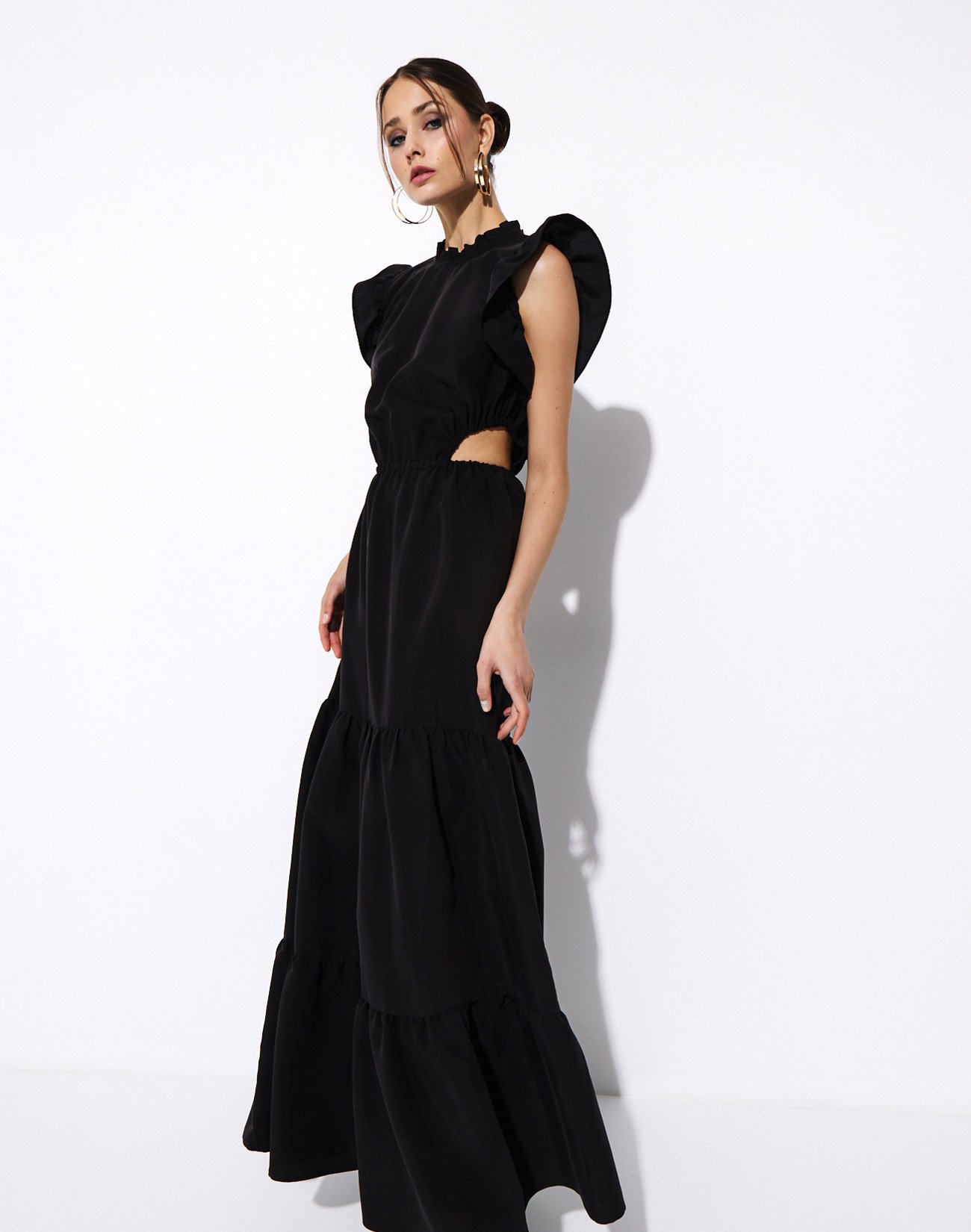 Maxi dress with openings