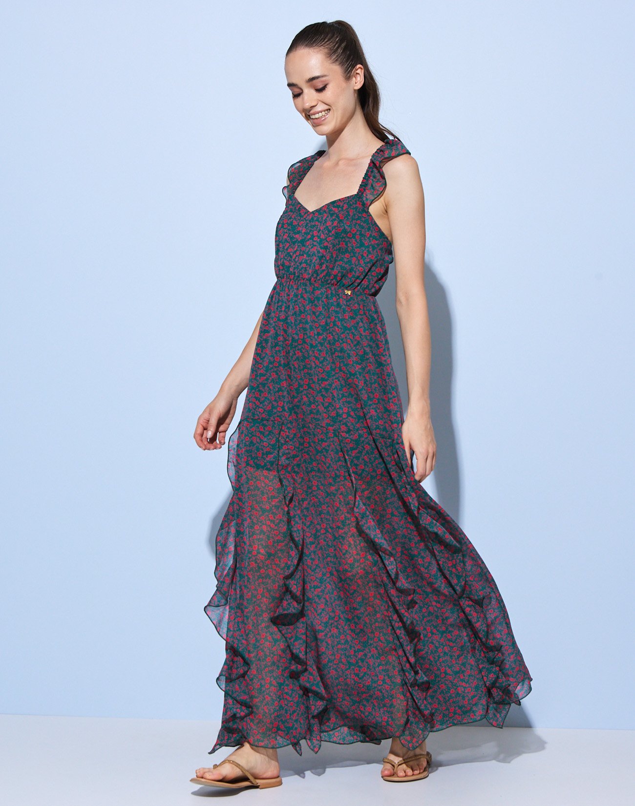 Maxi printed dress