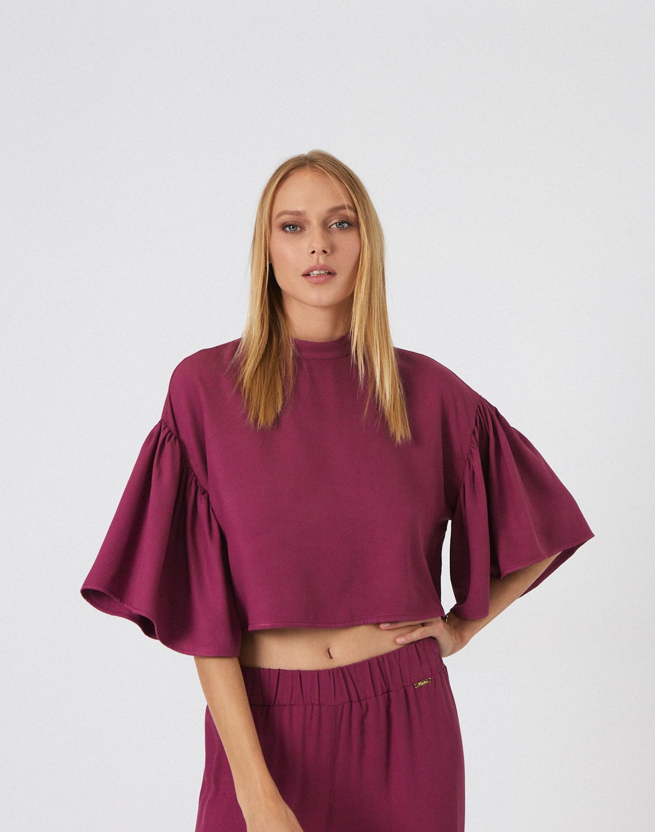 Top with pleating detail