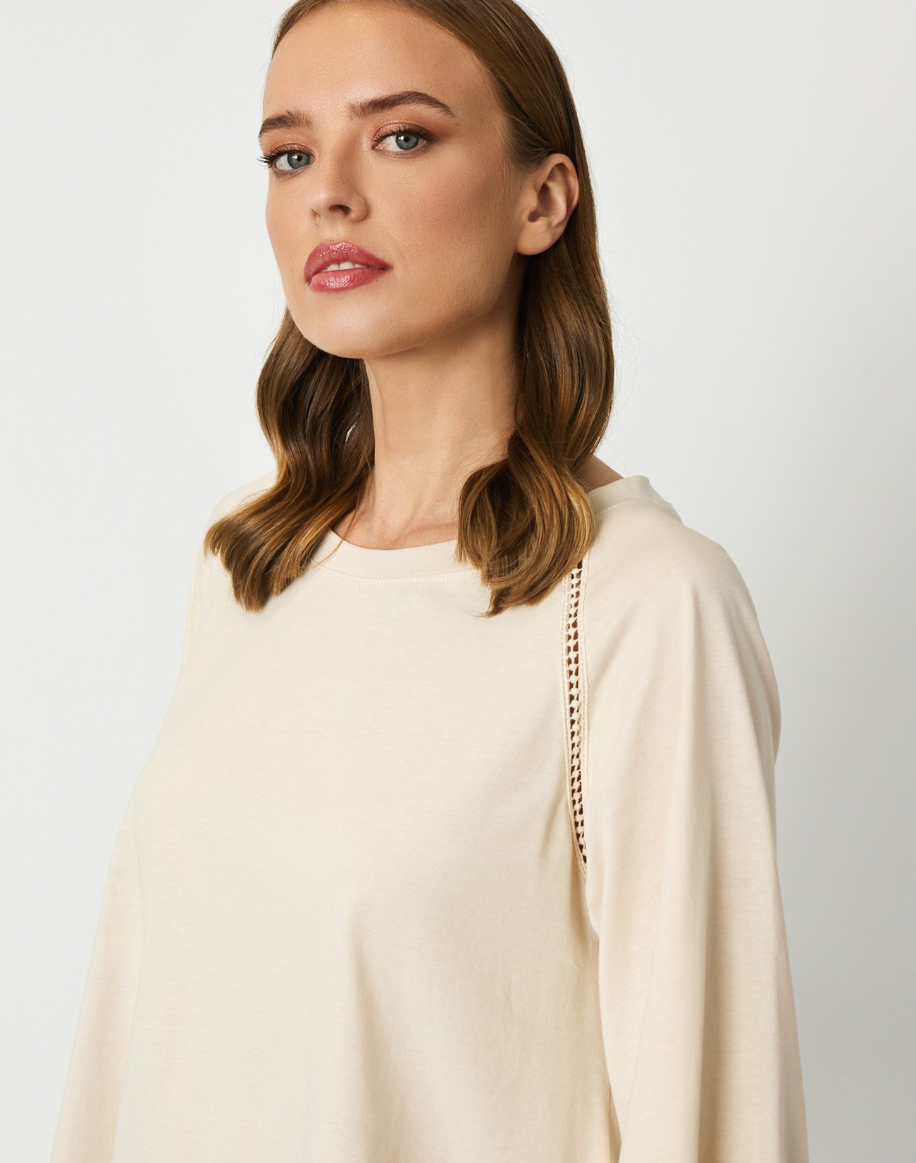 Top with cutwork detail