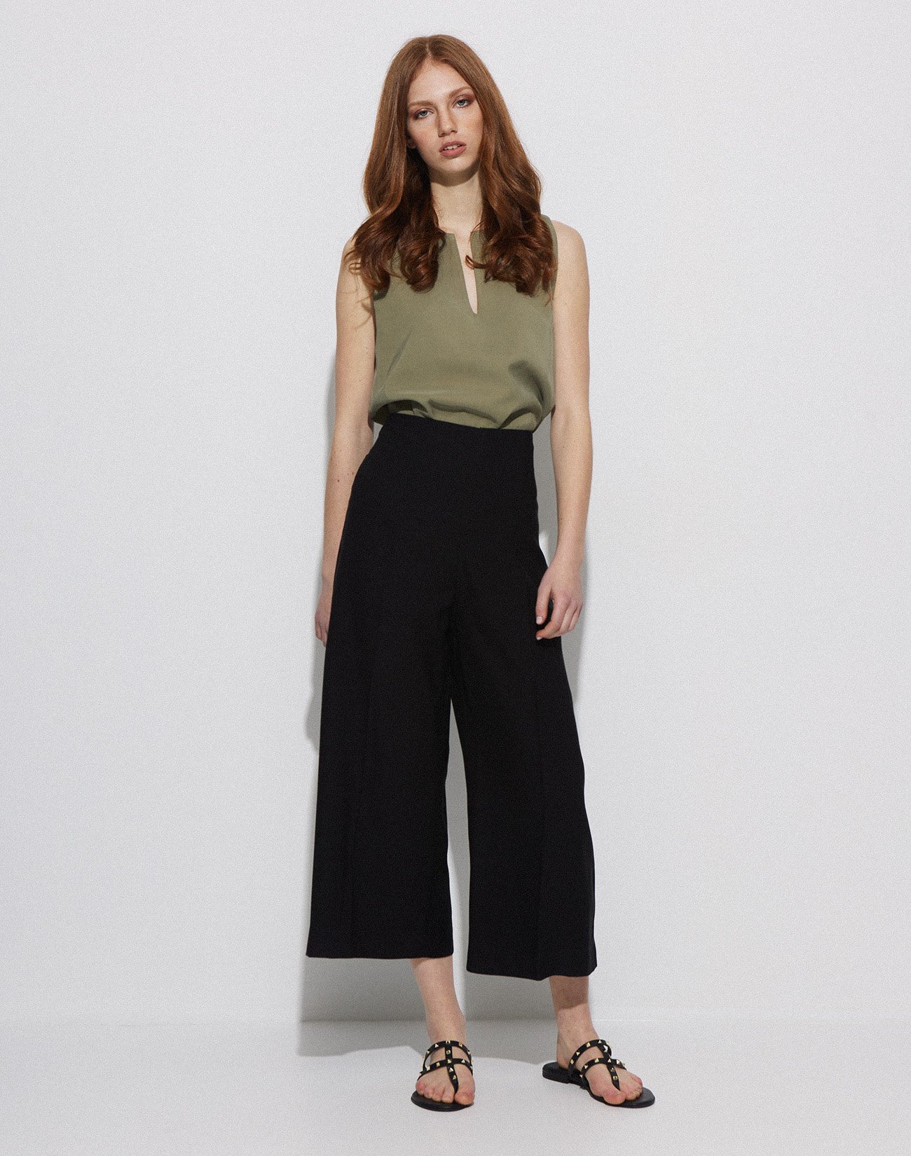 Culottes with zip