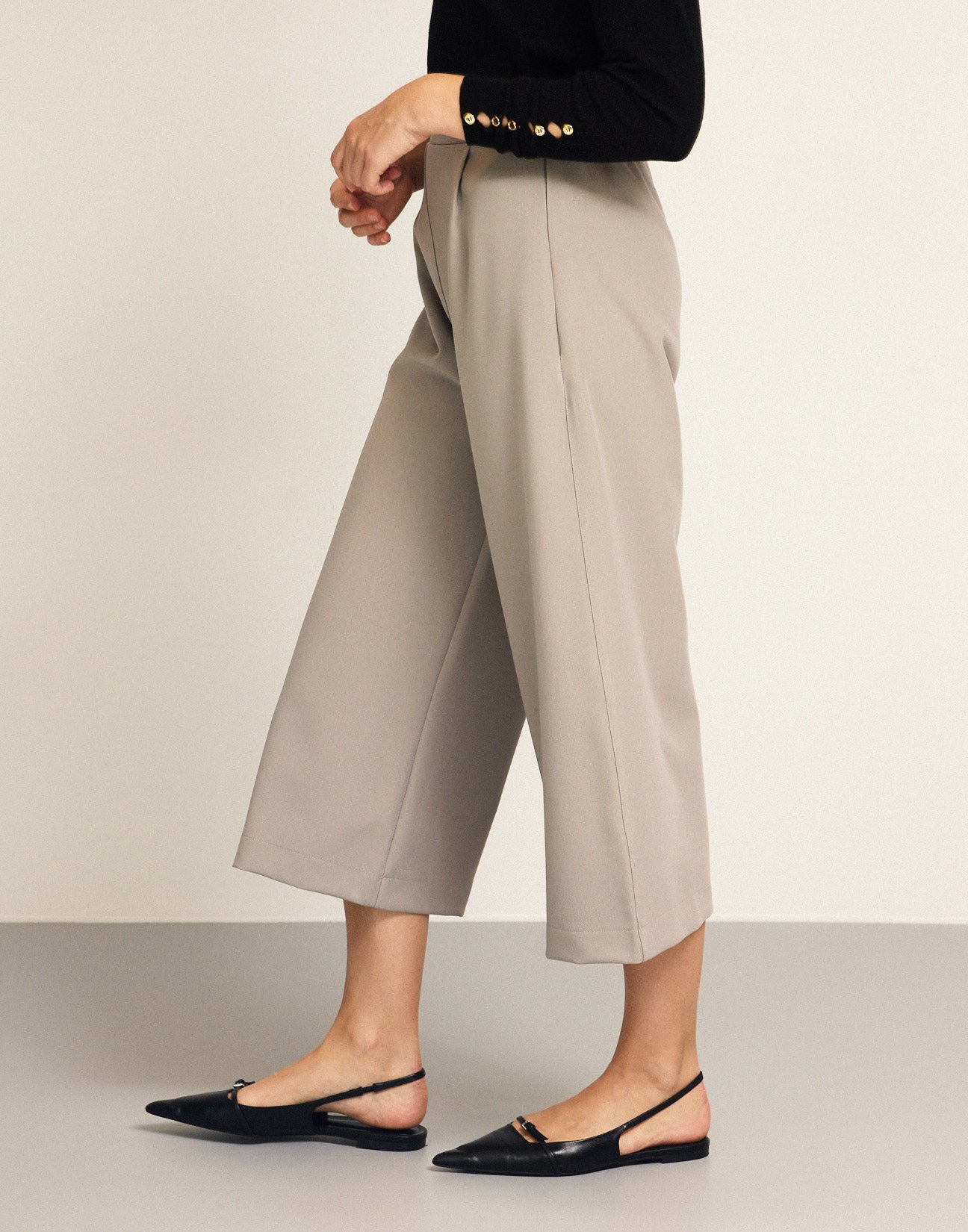 Cullotes trousers with zip