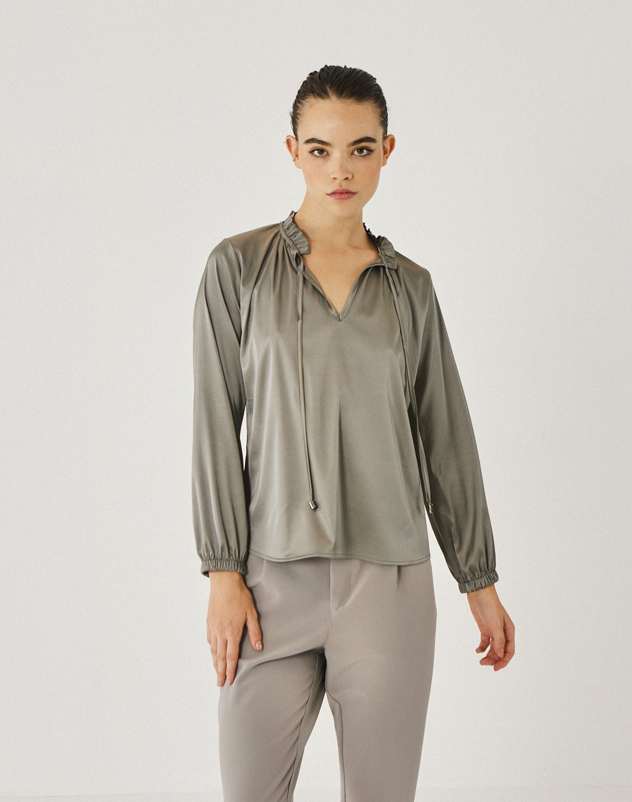 Top with ruffles