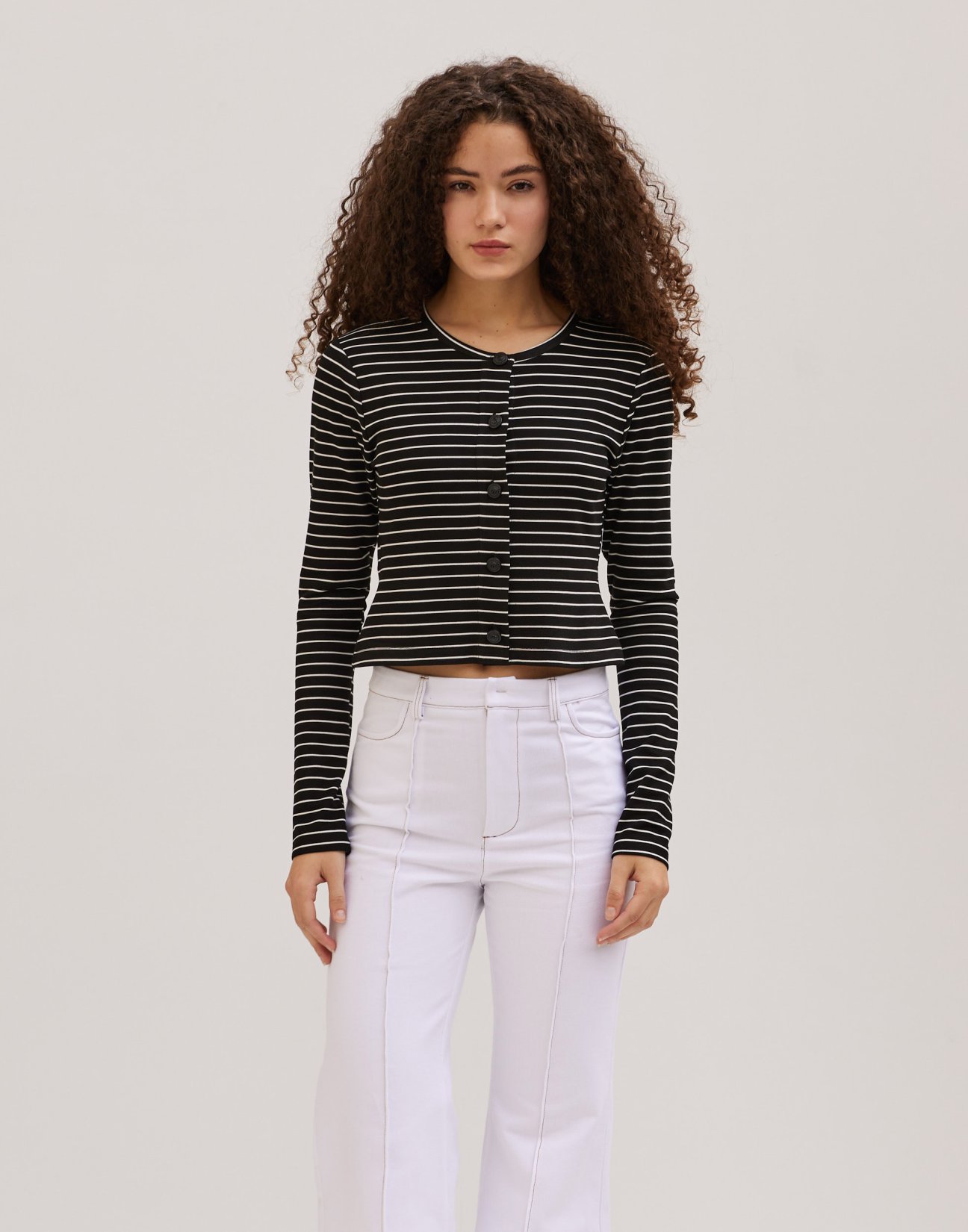 Striped cardigan