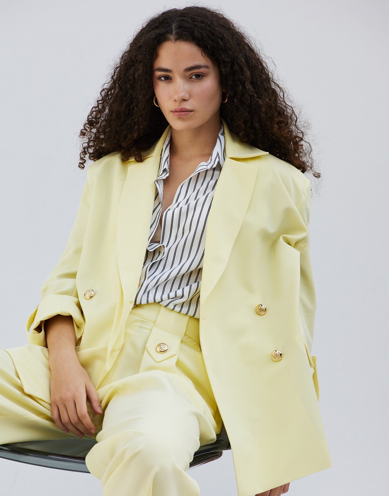 Blazer with turn up sleeves
