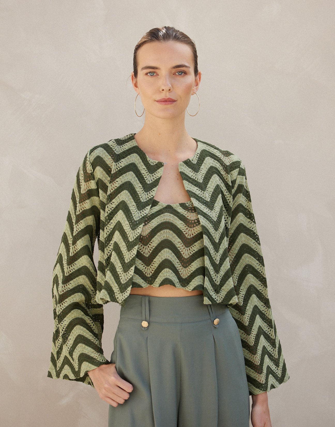 Knit cardigan
