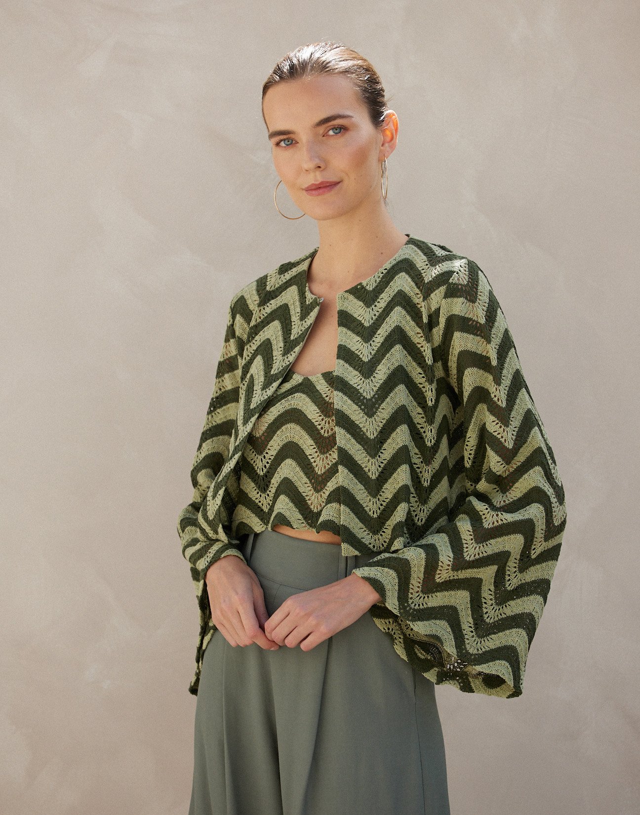 Knit cardigan