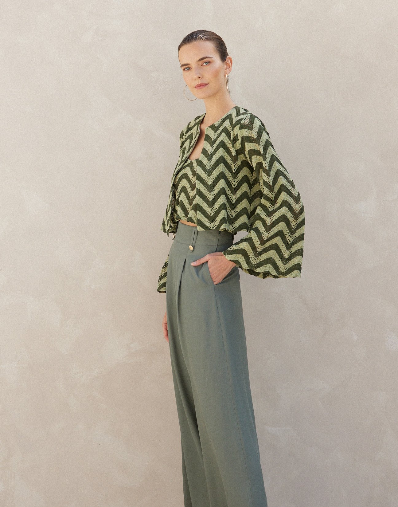 Knit cardigan