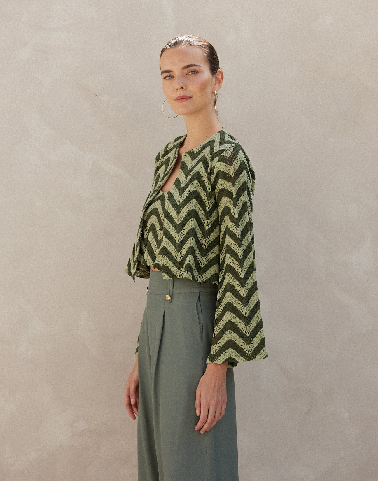 Knit cardigan
