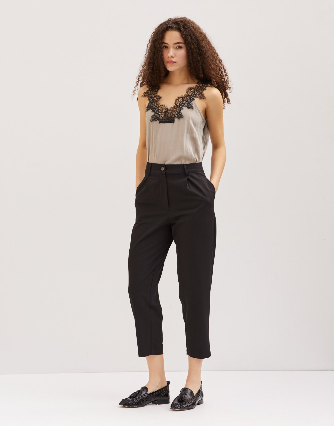 Wide fit trousers