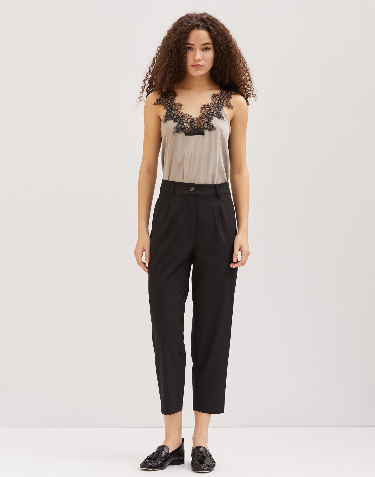 Wide fit trousers