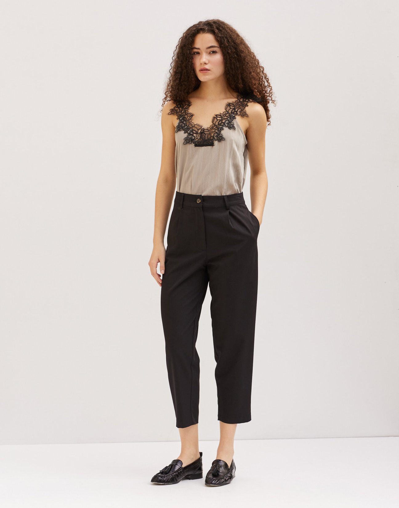 Wide fit trousers