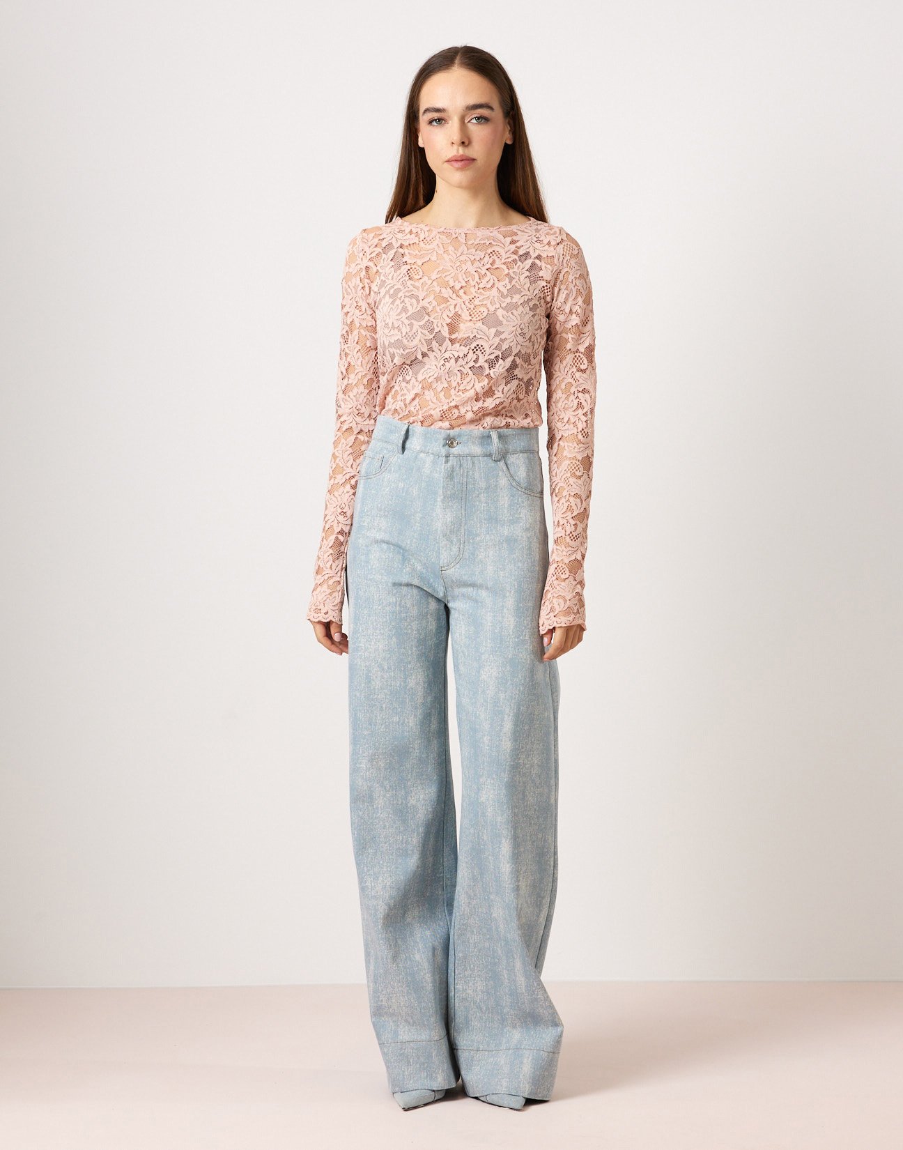 Jeans with washed effect
