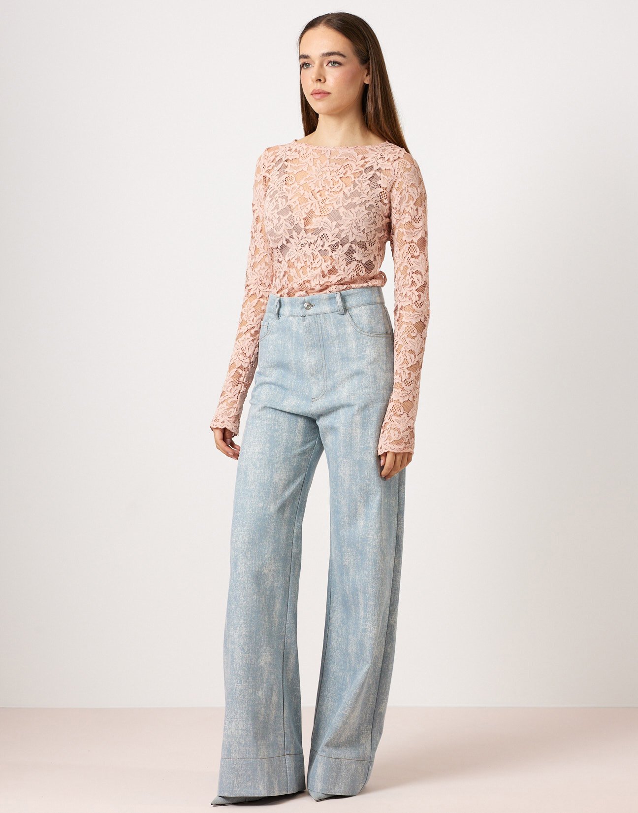 Jeans with washed effect