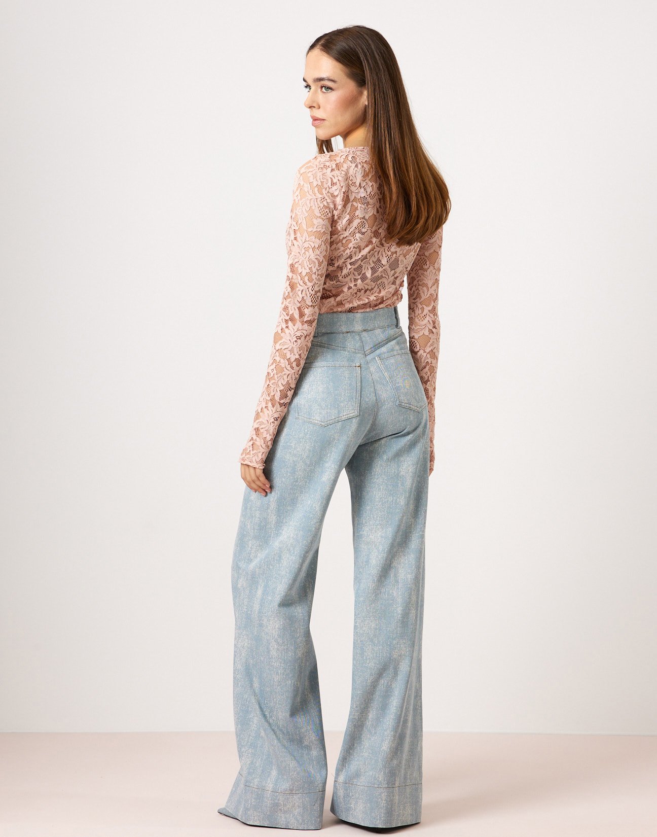 Jeans with washed effect