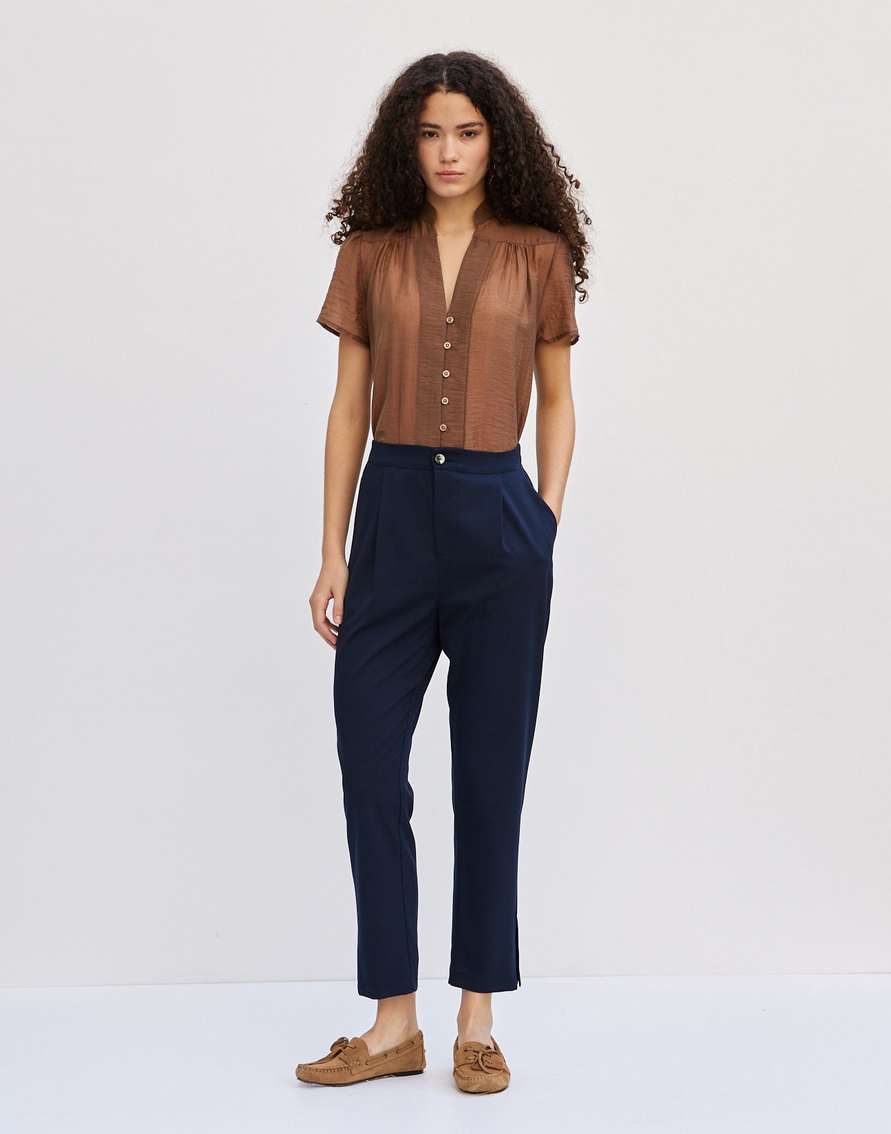 Trousers with slits