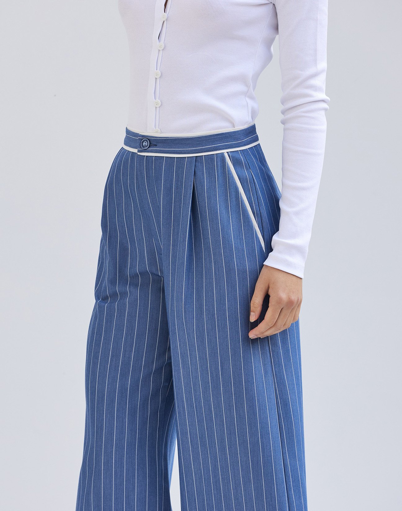 Culotte with contrast piping