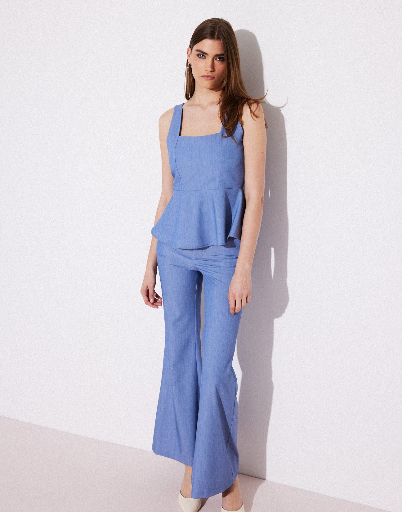Flare fit trousers