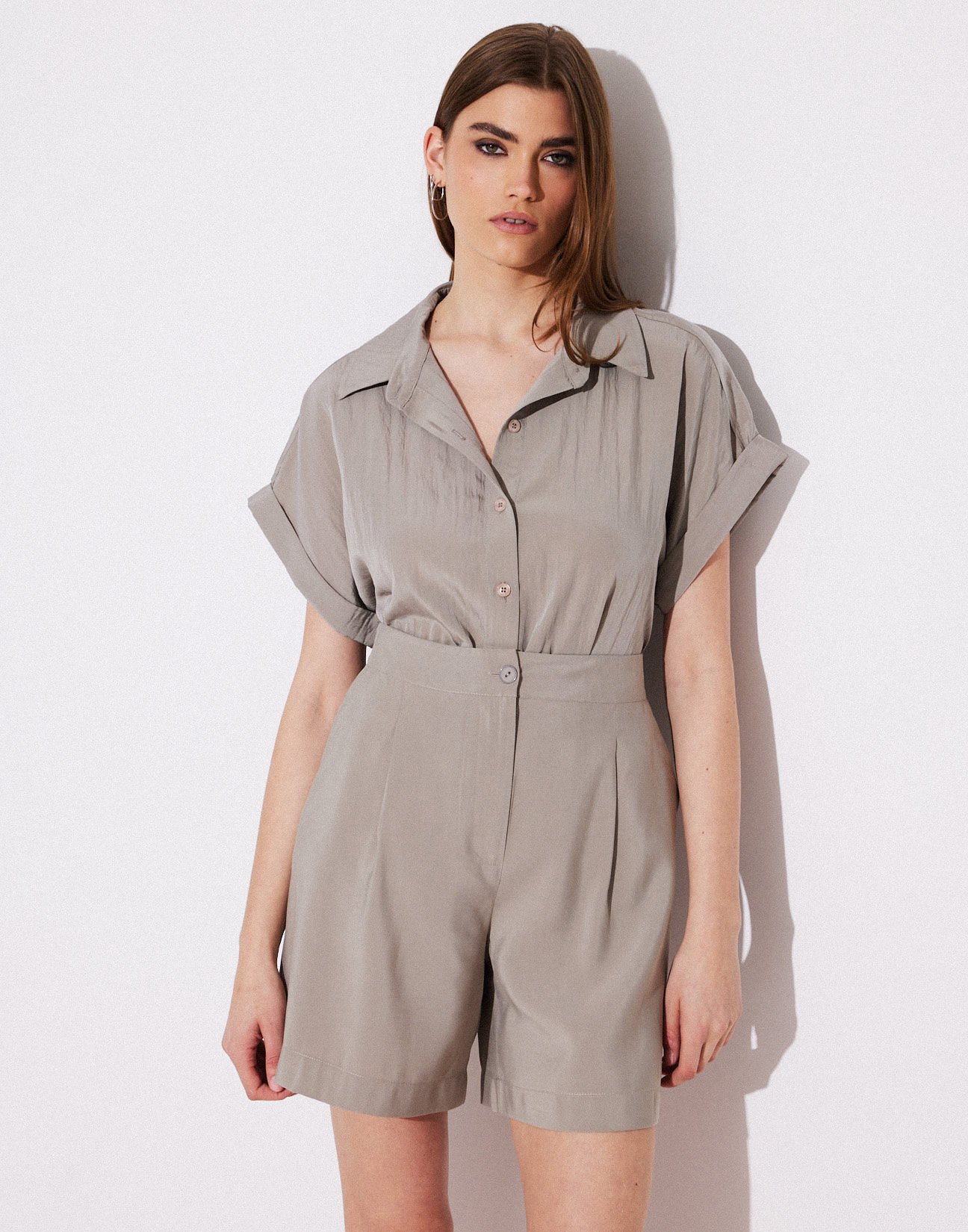 Pleated bermouda
