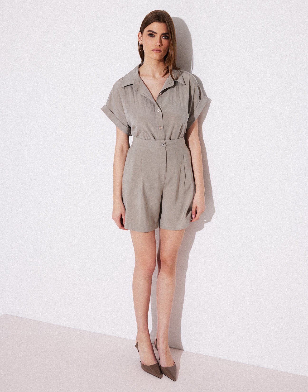 Pleated bermouda