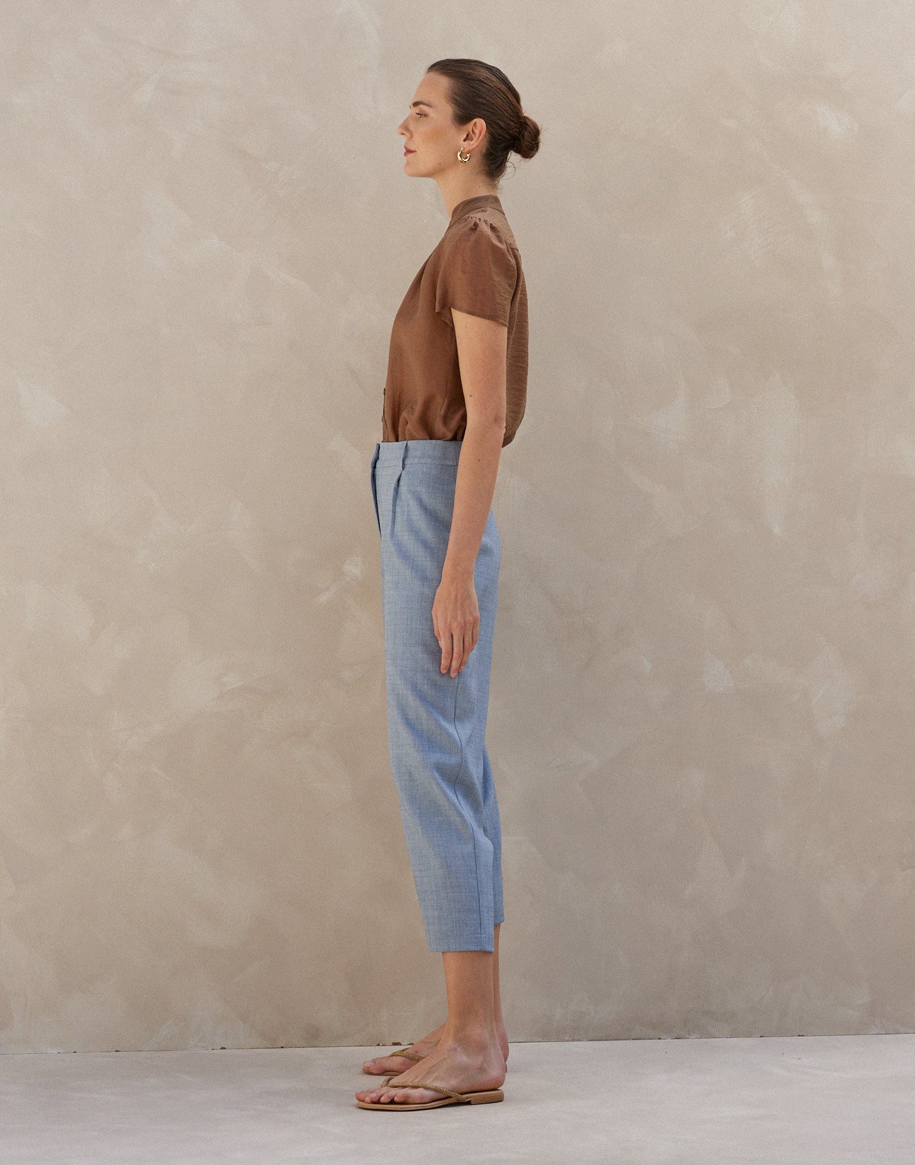 Wide fit trousers