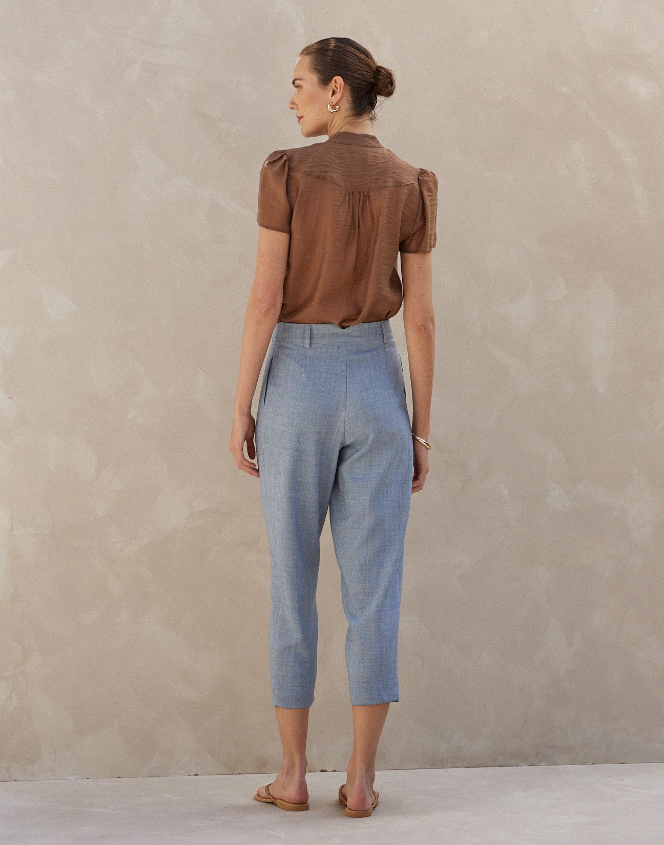 Wide fit trousers