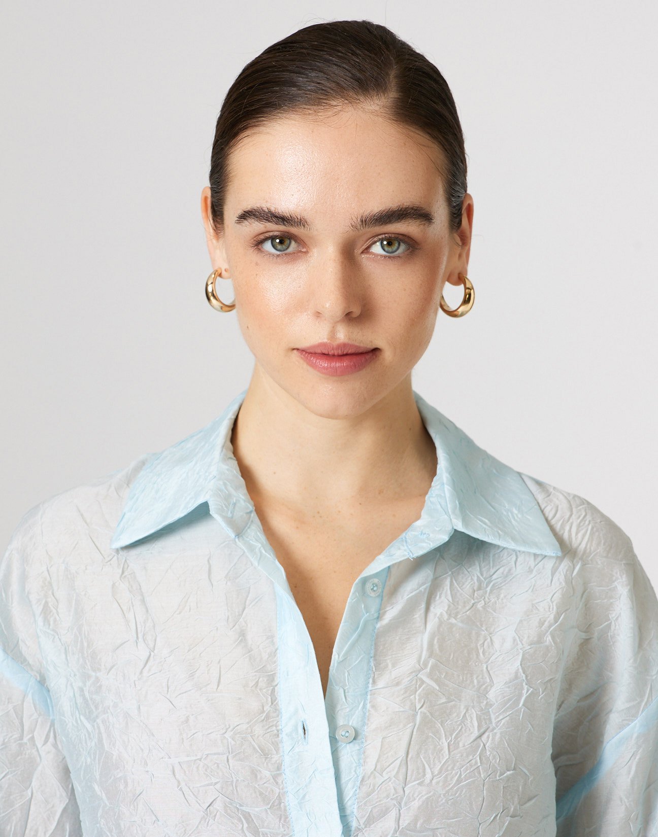 Crinkled effect shirt