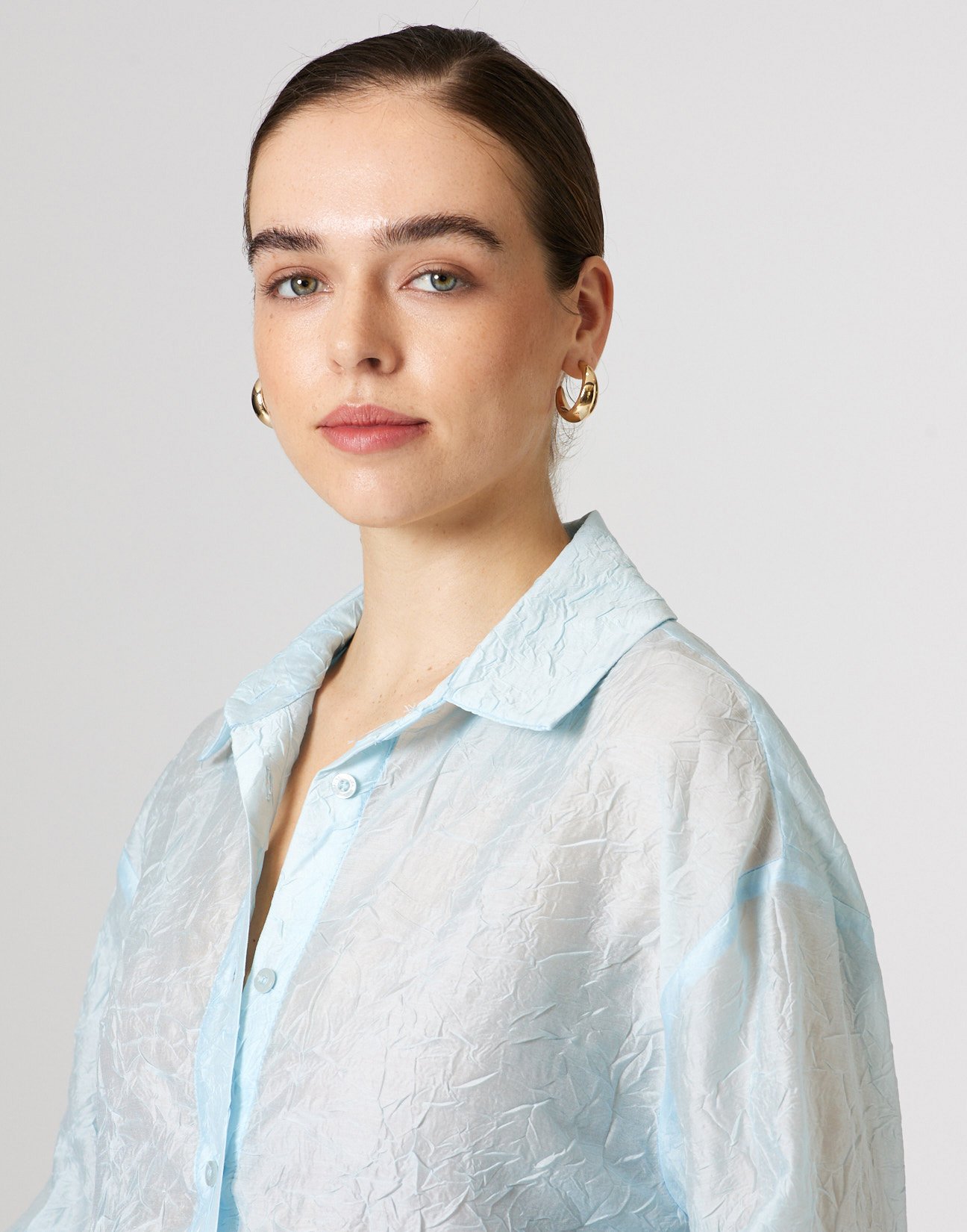 Crinkled effect shirt