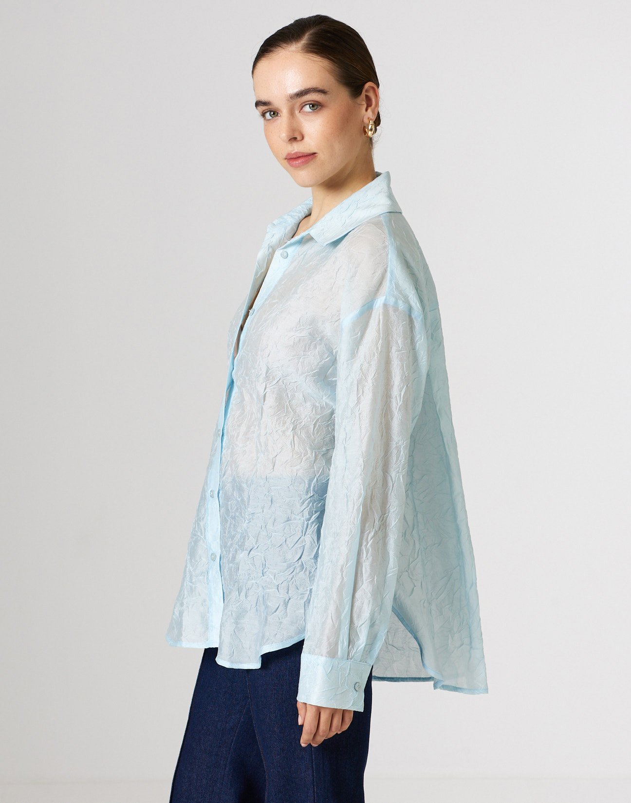 Crinkled effect shirt