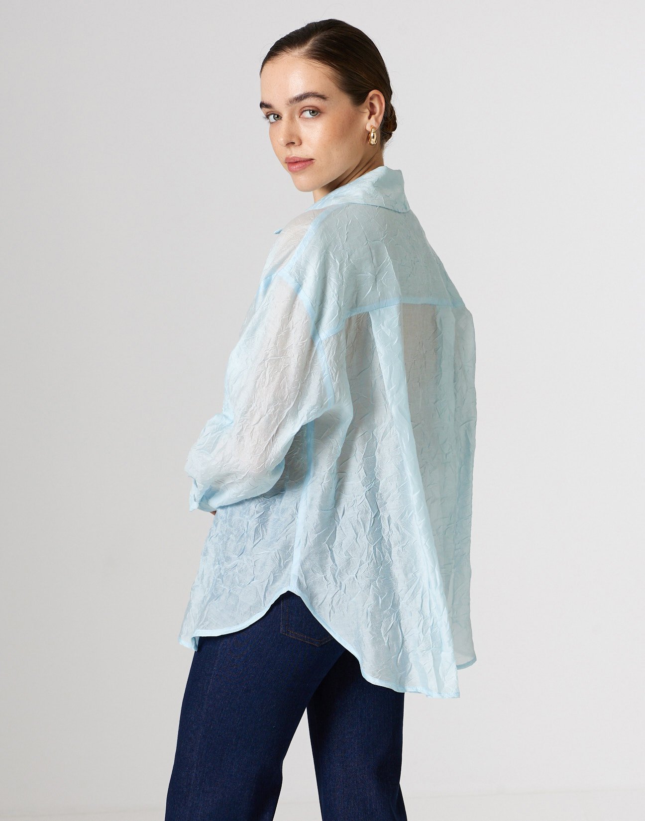 Crinkled effect shirt