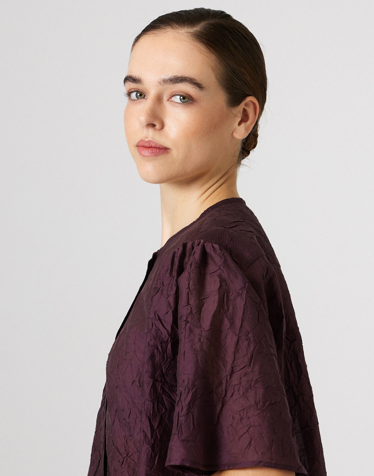 Crinkled effect shirt