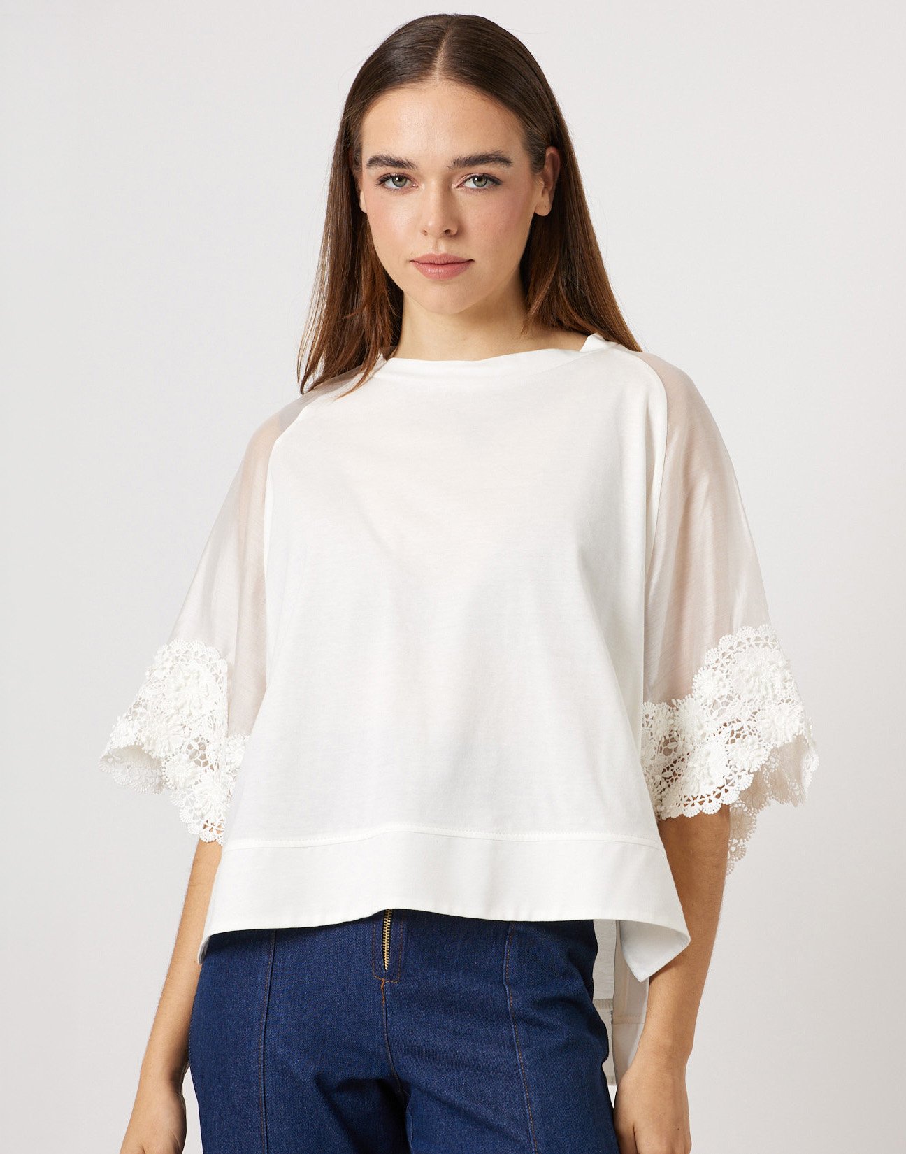 Matching fabric blouse