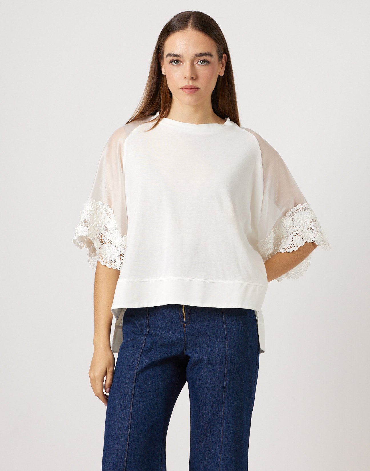 Matching fabric blouse