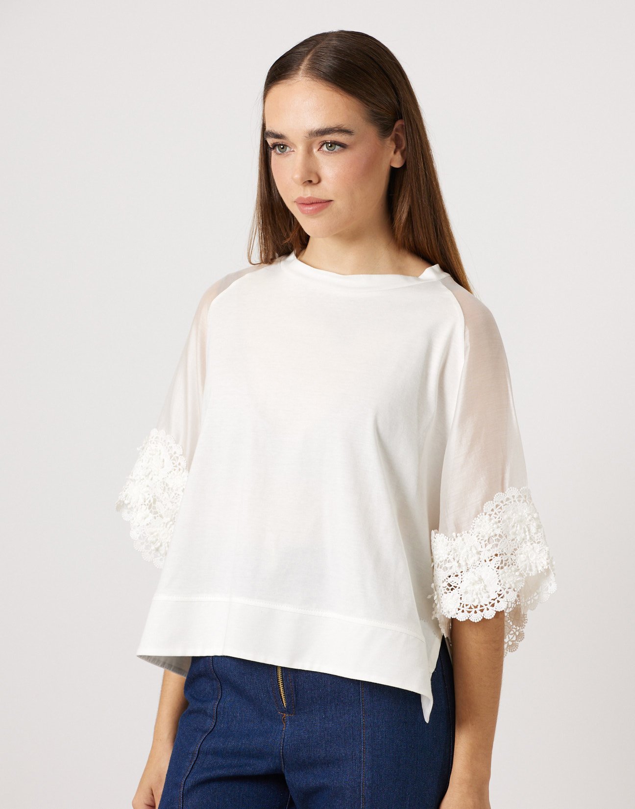Matching fabric blouse