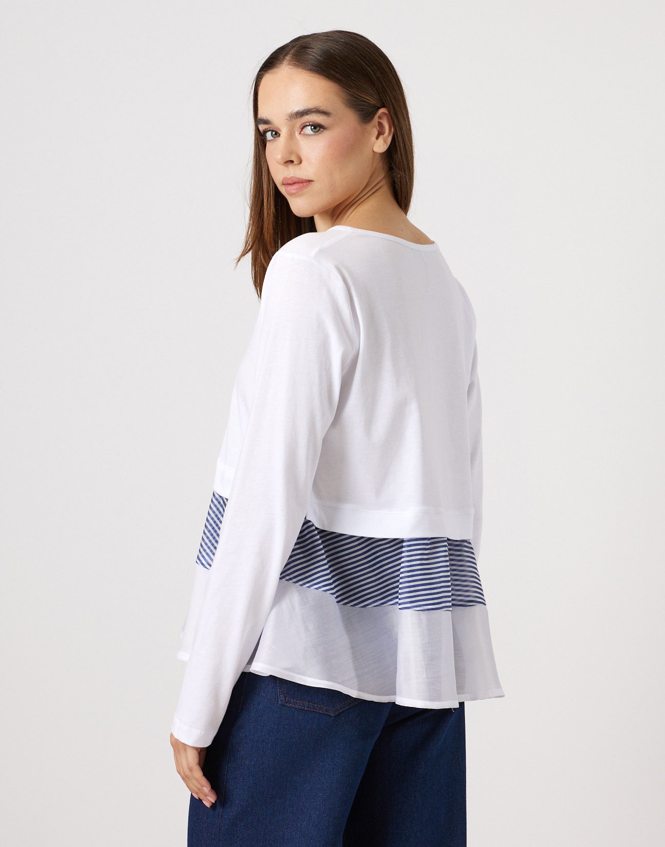 Matching fabric blouse