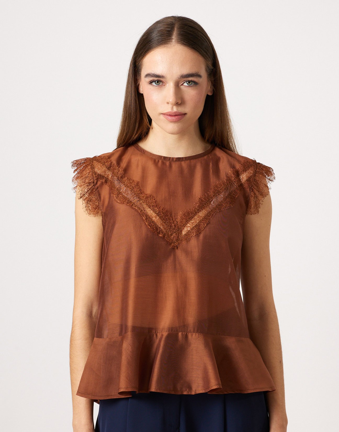 Top with lace