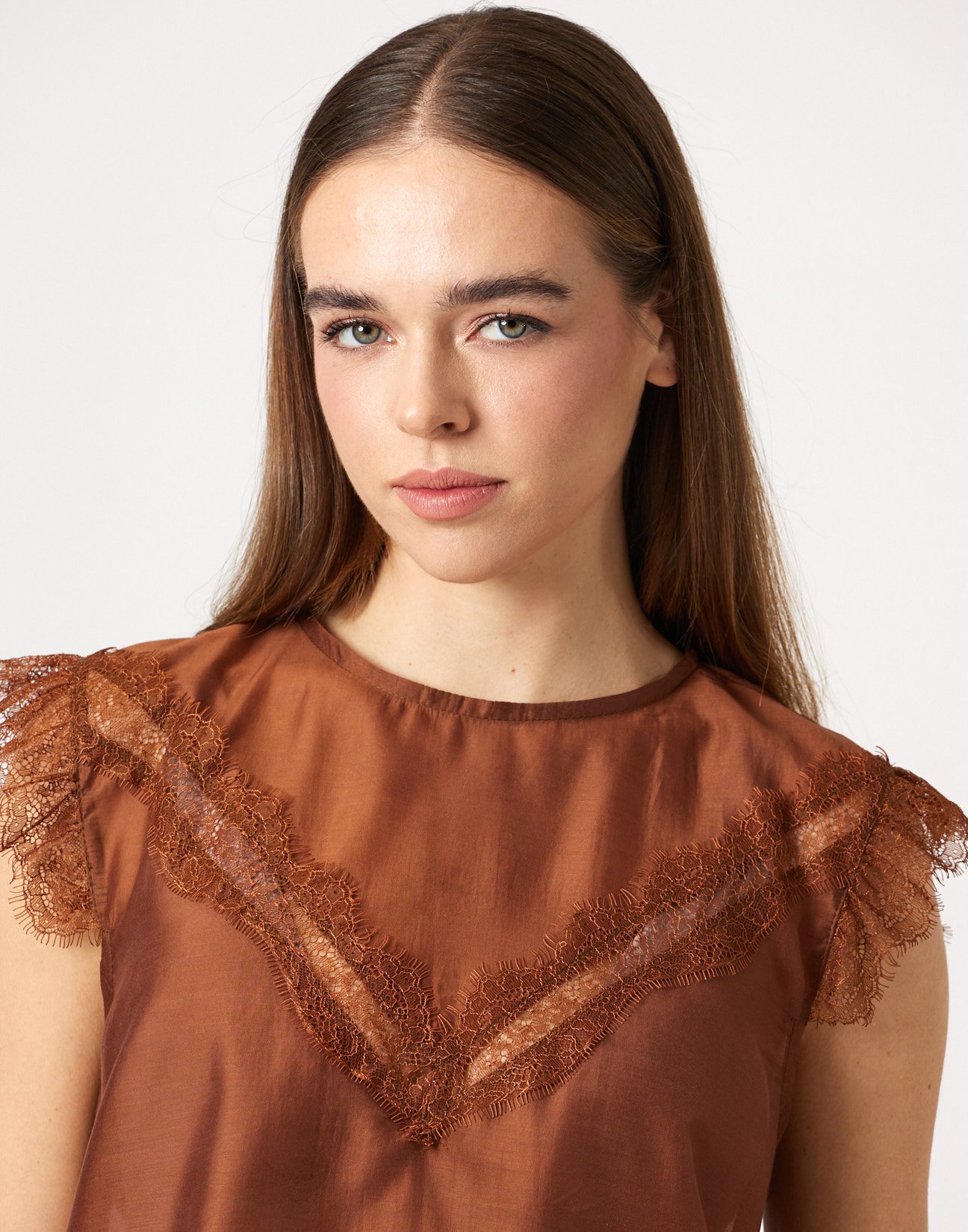 Top with lace