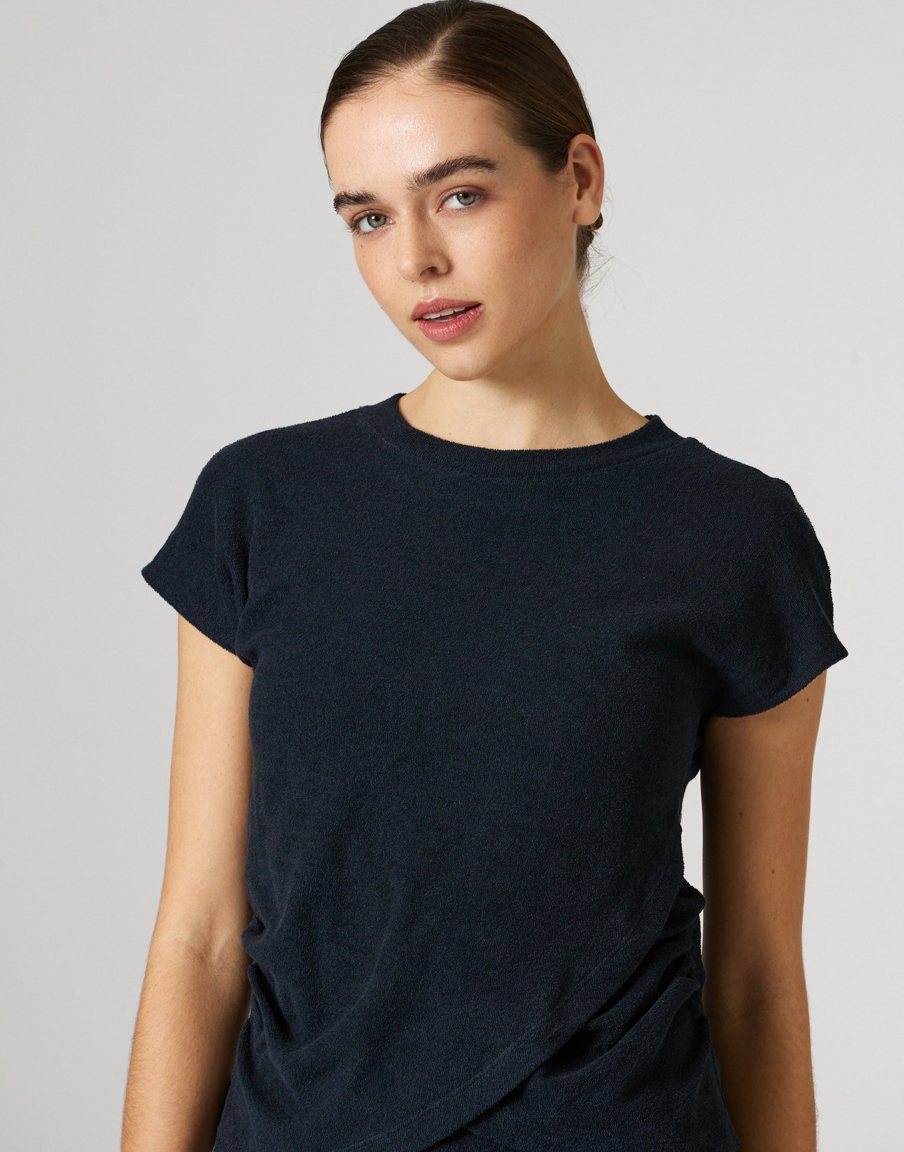 Towel fabric blouse