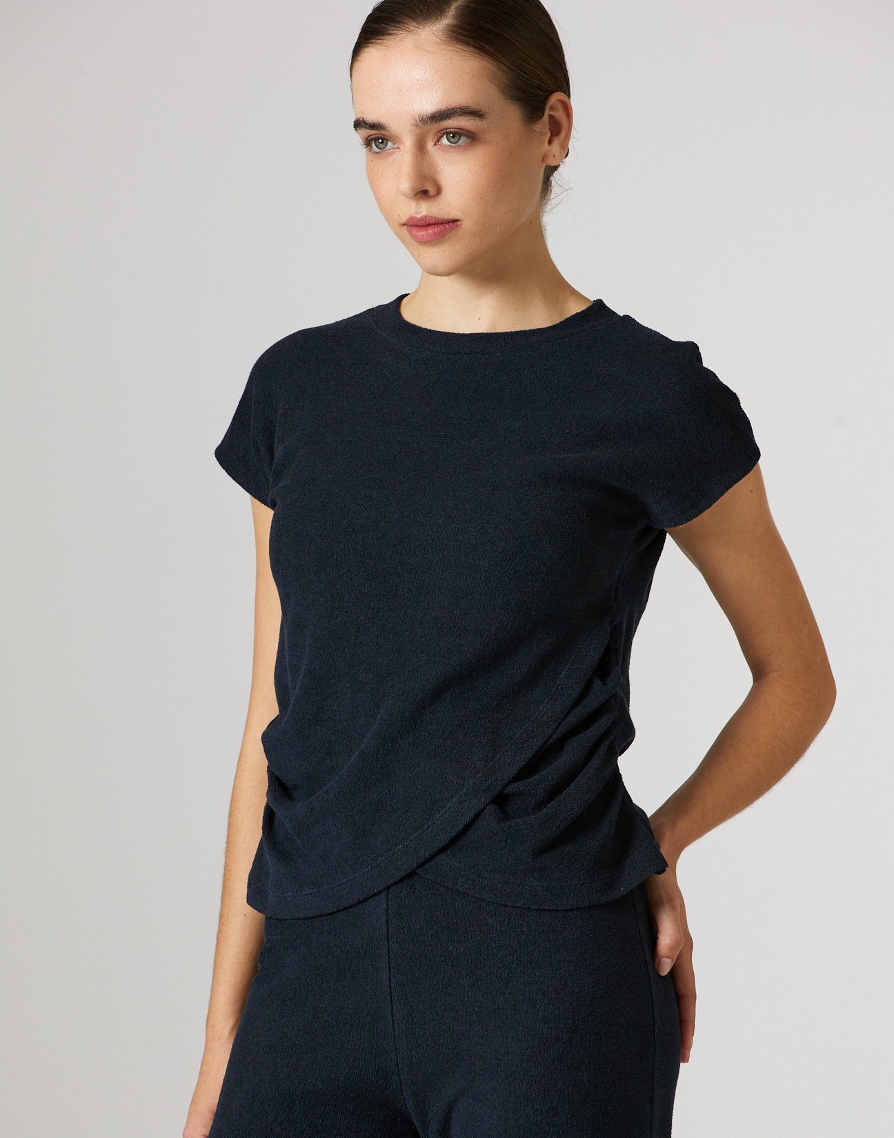 Towel fabric blouse