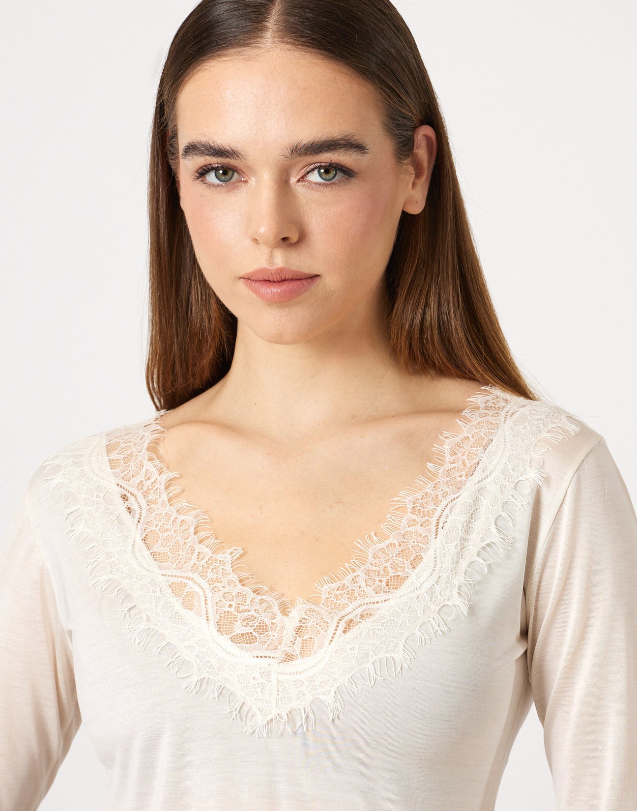 Top with lace detail