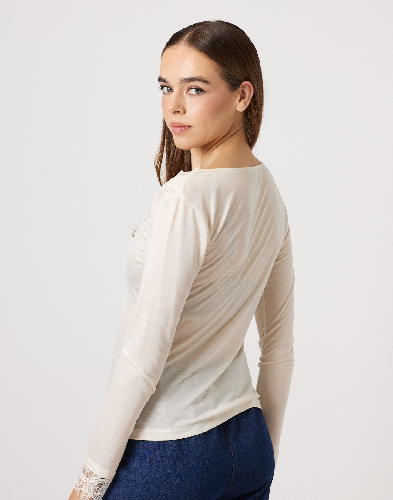 Top with lace detail